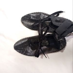 Black Glittery Shoes Size 7